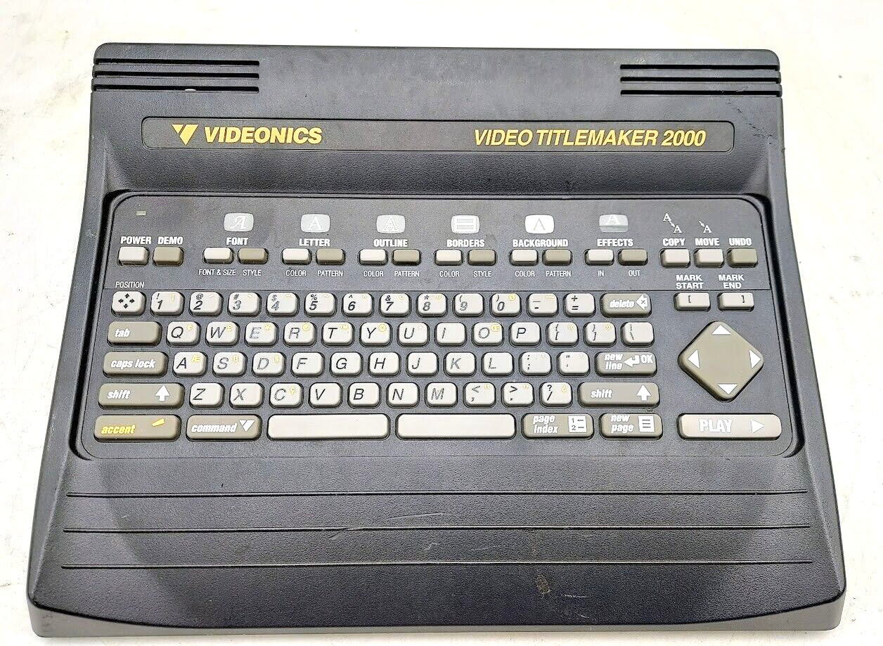 Videonics Video Titlemaker 2000 Model TM 2000 NTSC