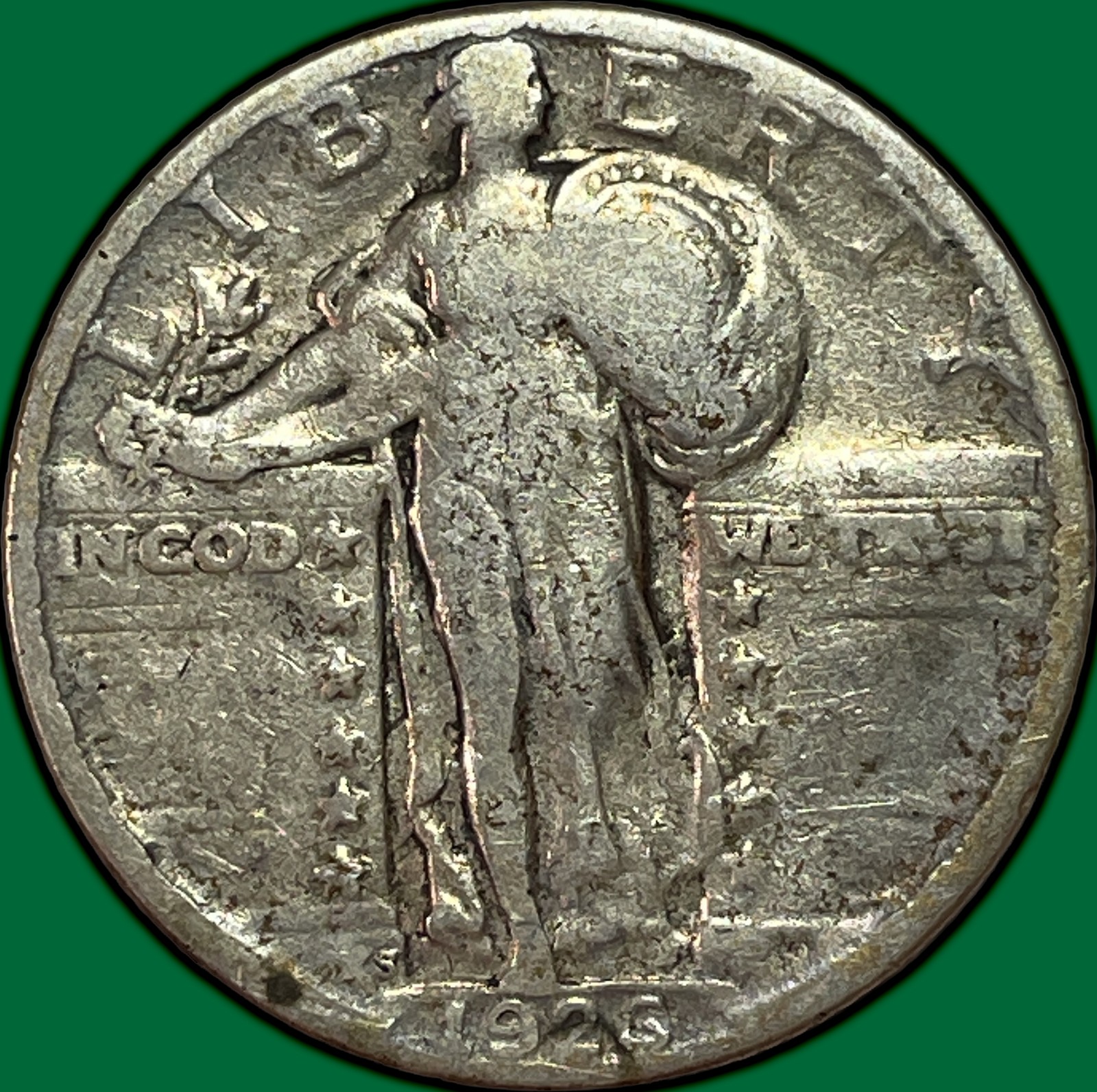 1926-S Standing Liberty Quarter Very Fine VF Coin #34623