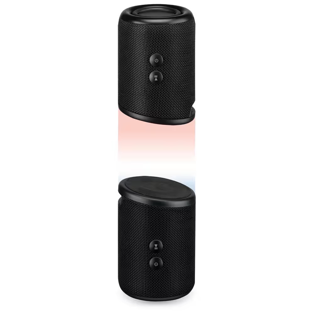 Magnetic plus Portable Wireless Speakers with Rubberized Coating and True Wirele
