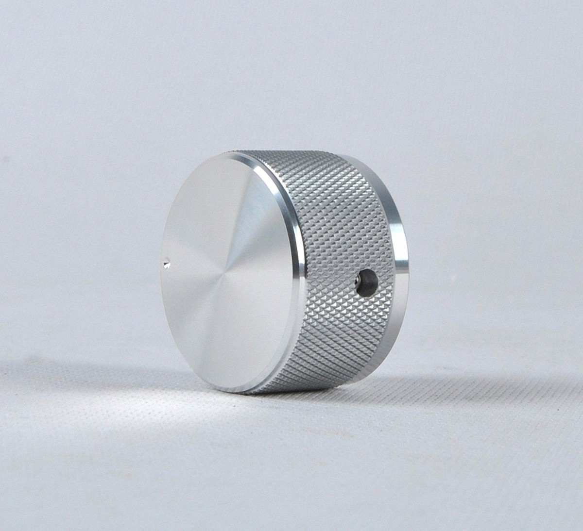 1PC Aluminum knurled silver 38*22 DAC/Amplifier solid volume potentiometer knob