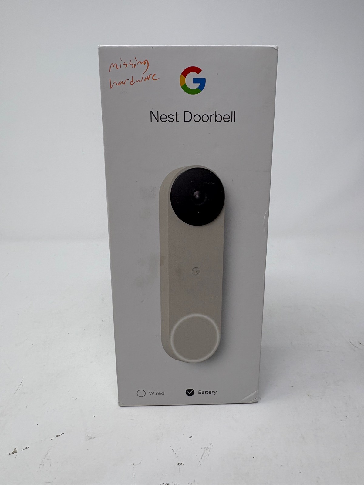 Google Nest Doorbell Battery Chalk Video Camera Smart Home Doorbell Box