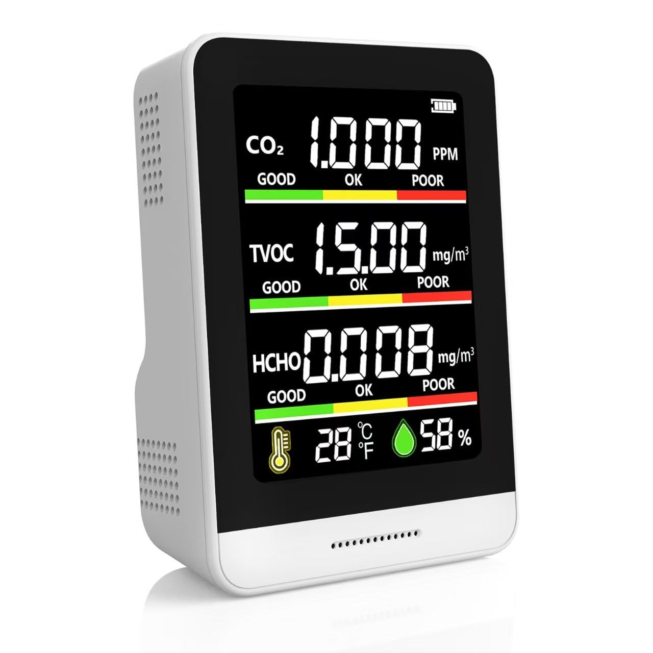 22 HOBBIES Indoor Air Quality Monitor White