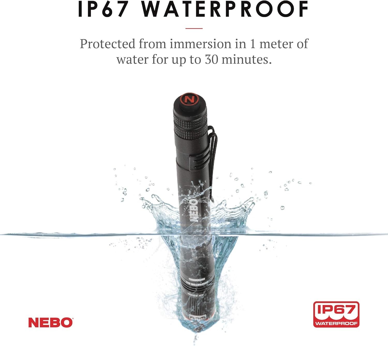 Nebo Inspector RC 6810 Penlight Rechargeable & Waterproof 3 Light Modes