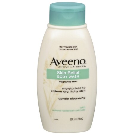Aveeno Skin Relief Body Wash, Liquid 12 oz. Bottle Unscented, 1 Bottle