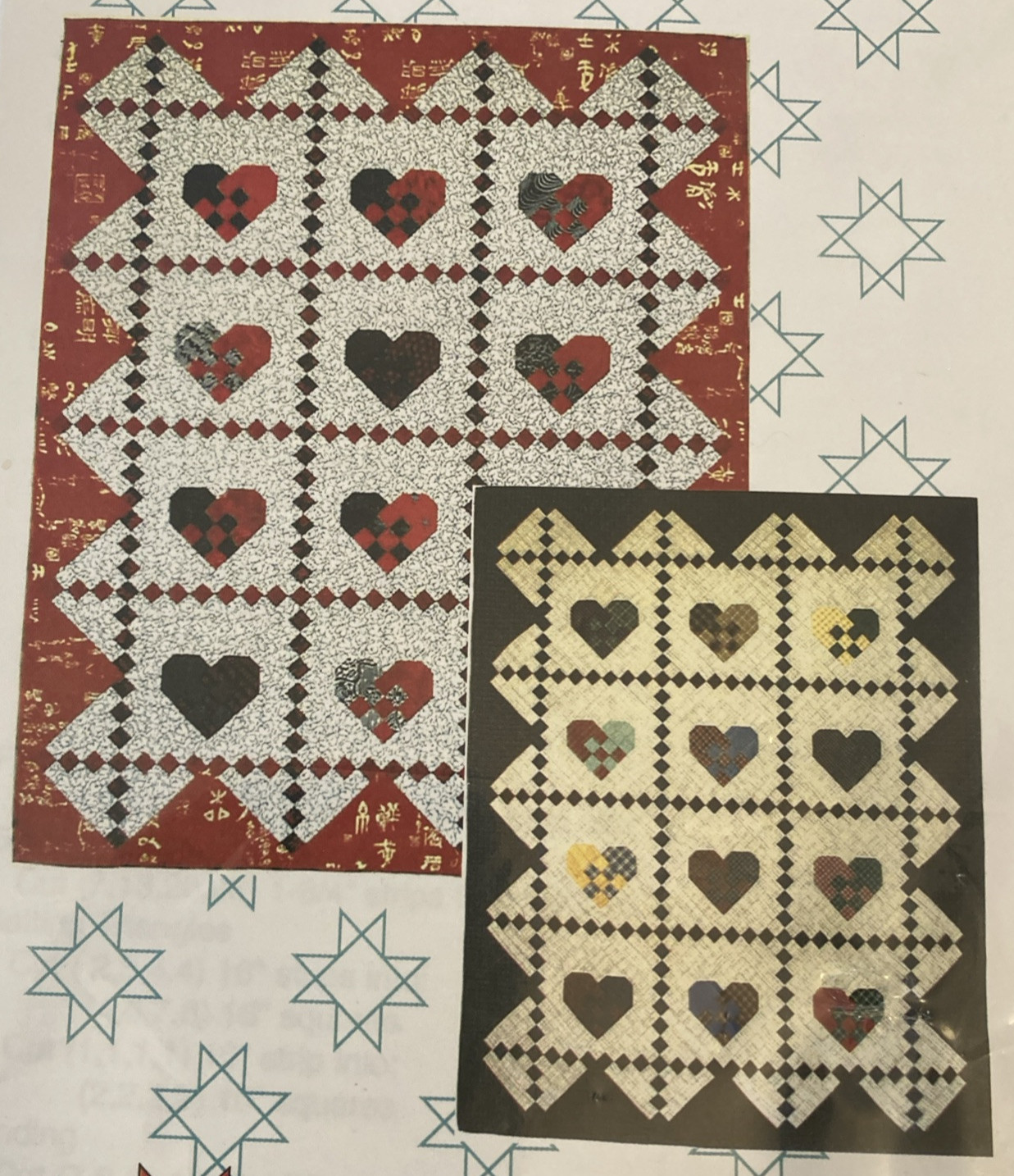Vtg Rare Jackie's Animas Quilts Publishing WOVEN HEARTS 2001 Quilt Pattern only