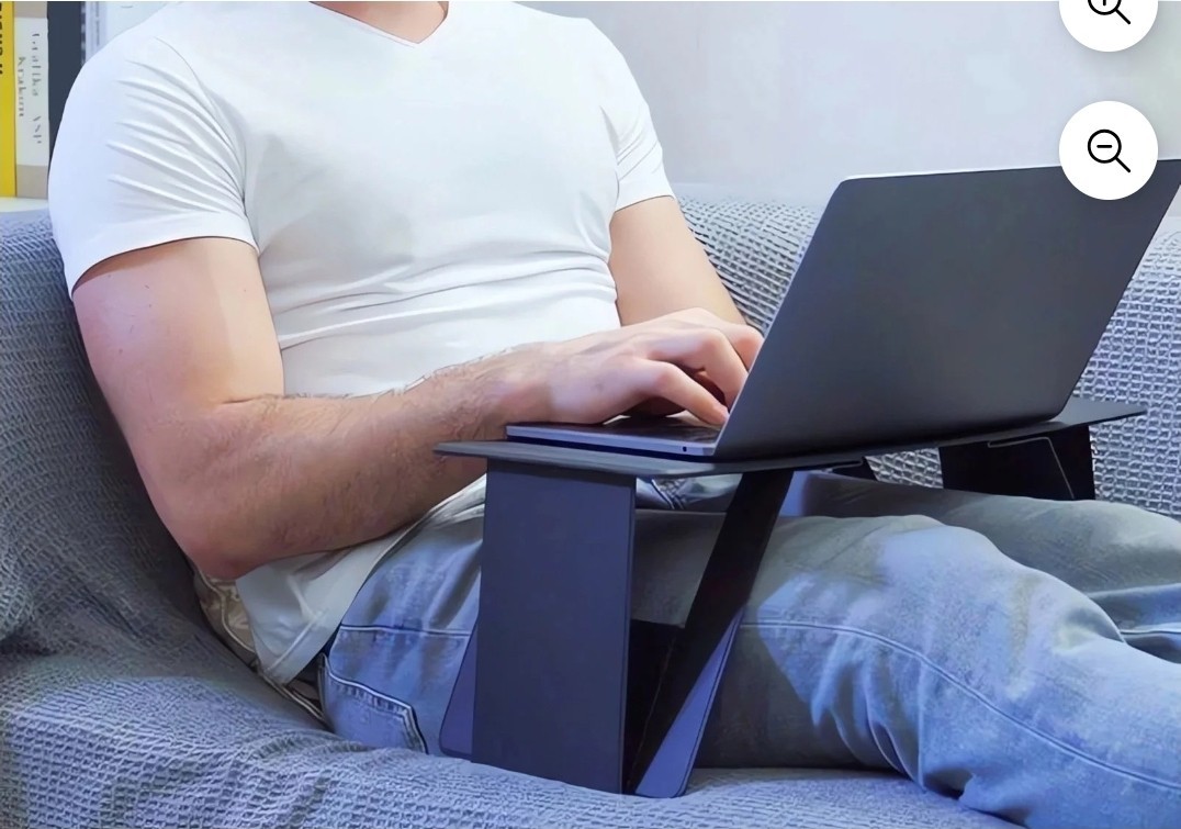 Laptop Stand Space-saving Foldable Computer Support Stand Adjustable Small...