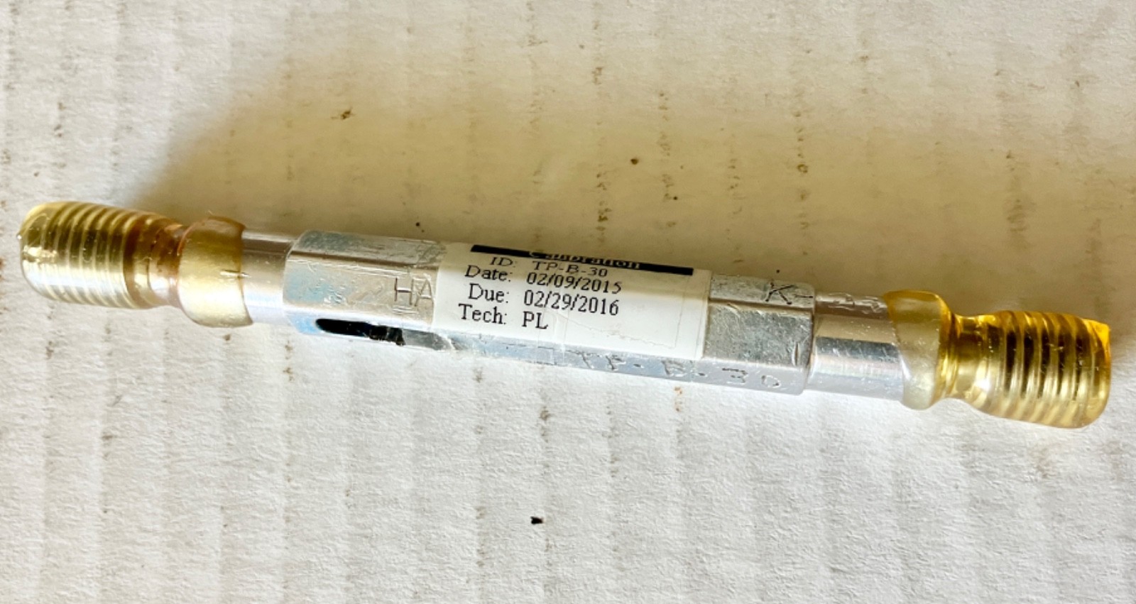 5/16-18 UNC 3B Thread Plug Gage Go No-Go = .2764 & .2803