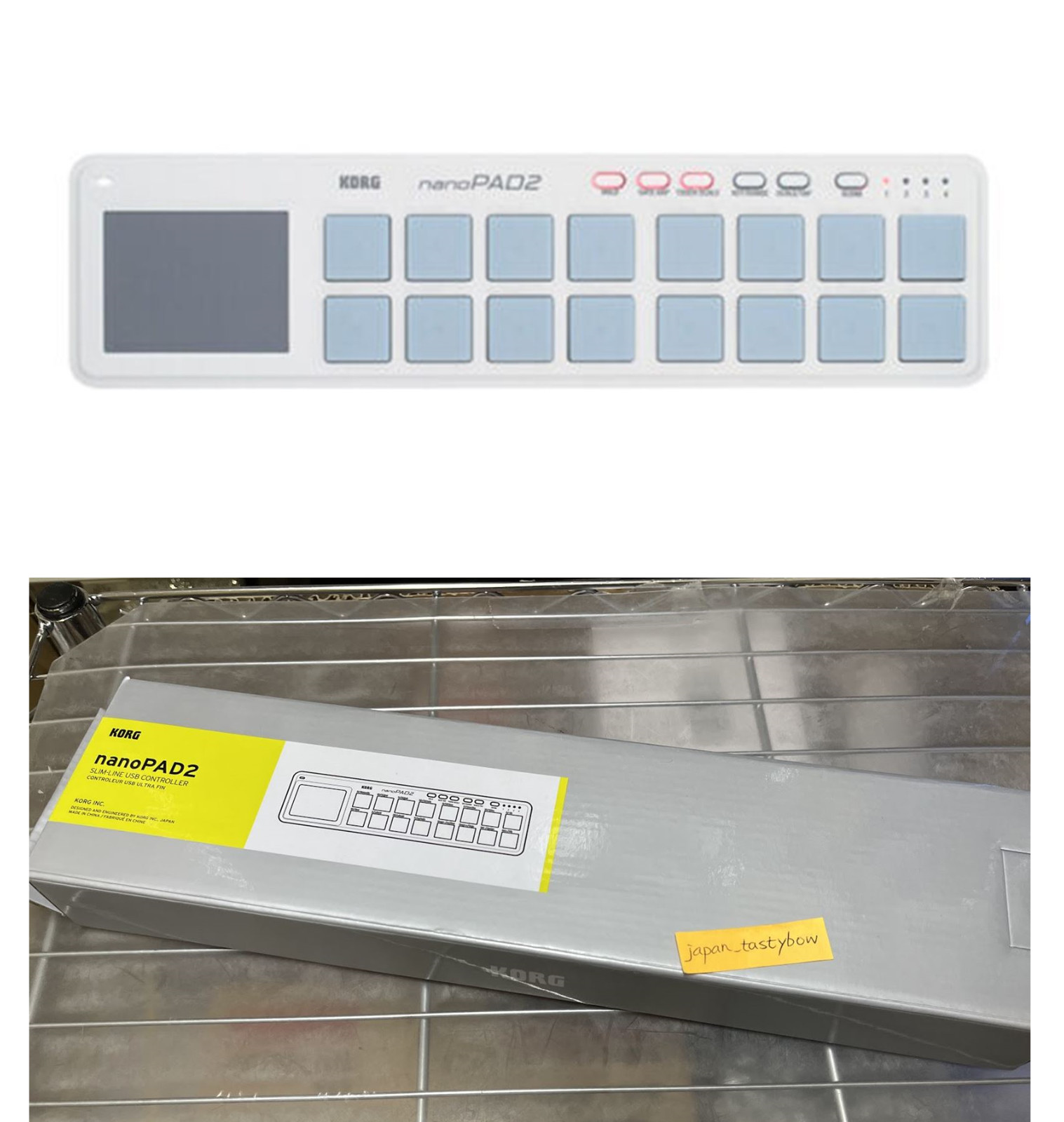 KORG USB MIDI NANO PAD2 nanoPAD2 Controller White 100% Genuine Product