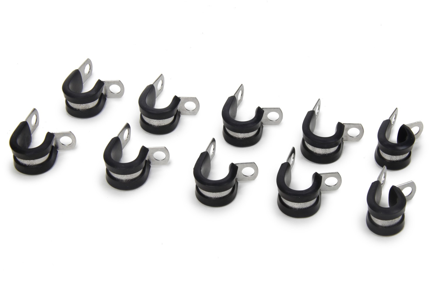 Russell Line Clamp - Adel - 6 AN Hose - Cushioned - Steel - Set of 10 650980