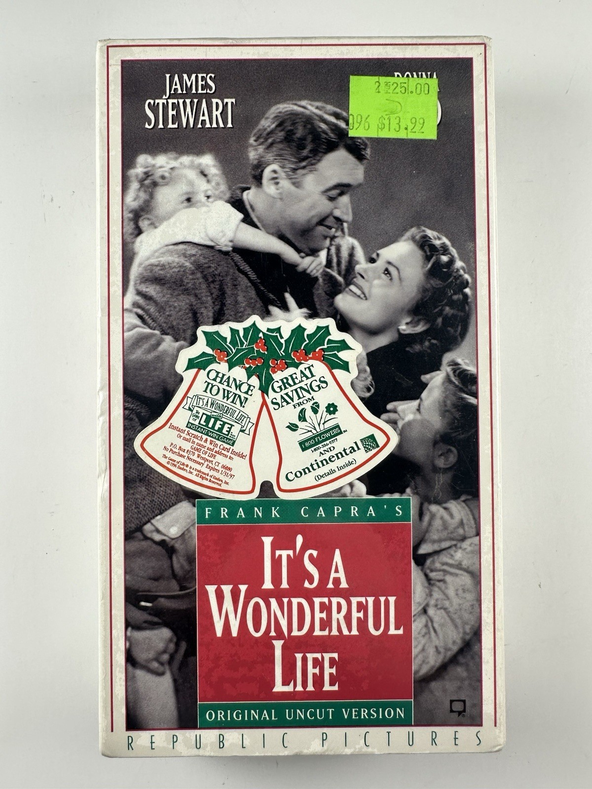 It's A Wonderful Life VHS Uncut Version Brand New Factory SEALED With Inserts