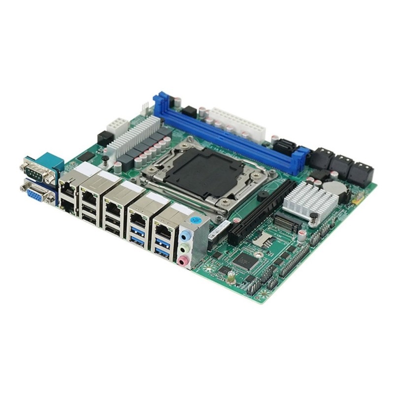 Two DDR4 Industrial Board 10 SATAs RAIDs Support 6x2.5GbE Servers Routers Build