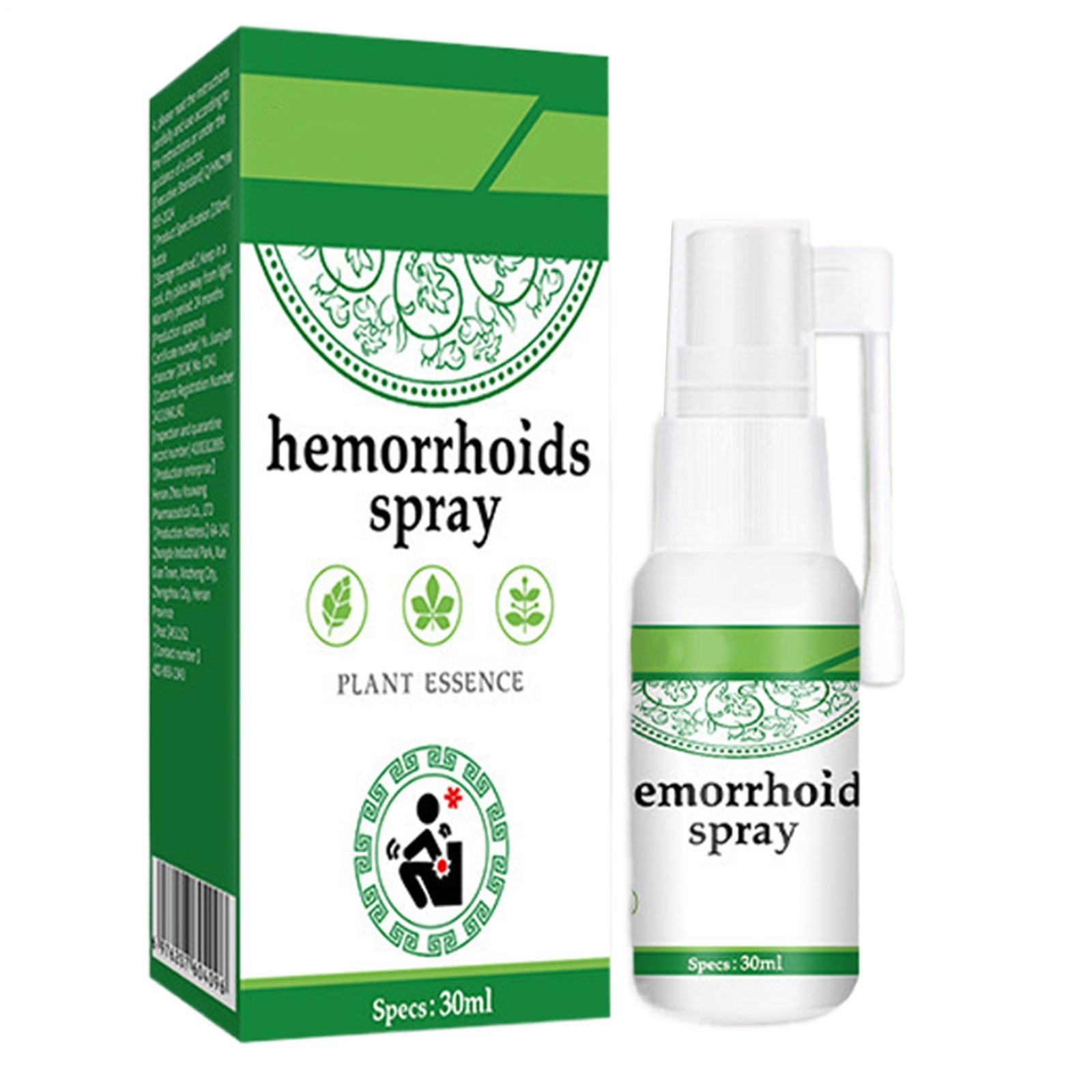 Hemorrhoid Relief Spray Herbal Anal Care Itch Pain Treatment Soothing