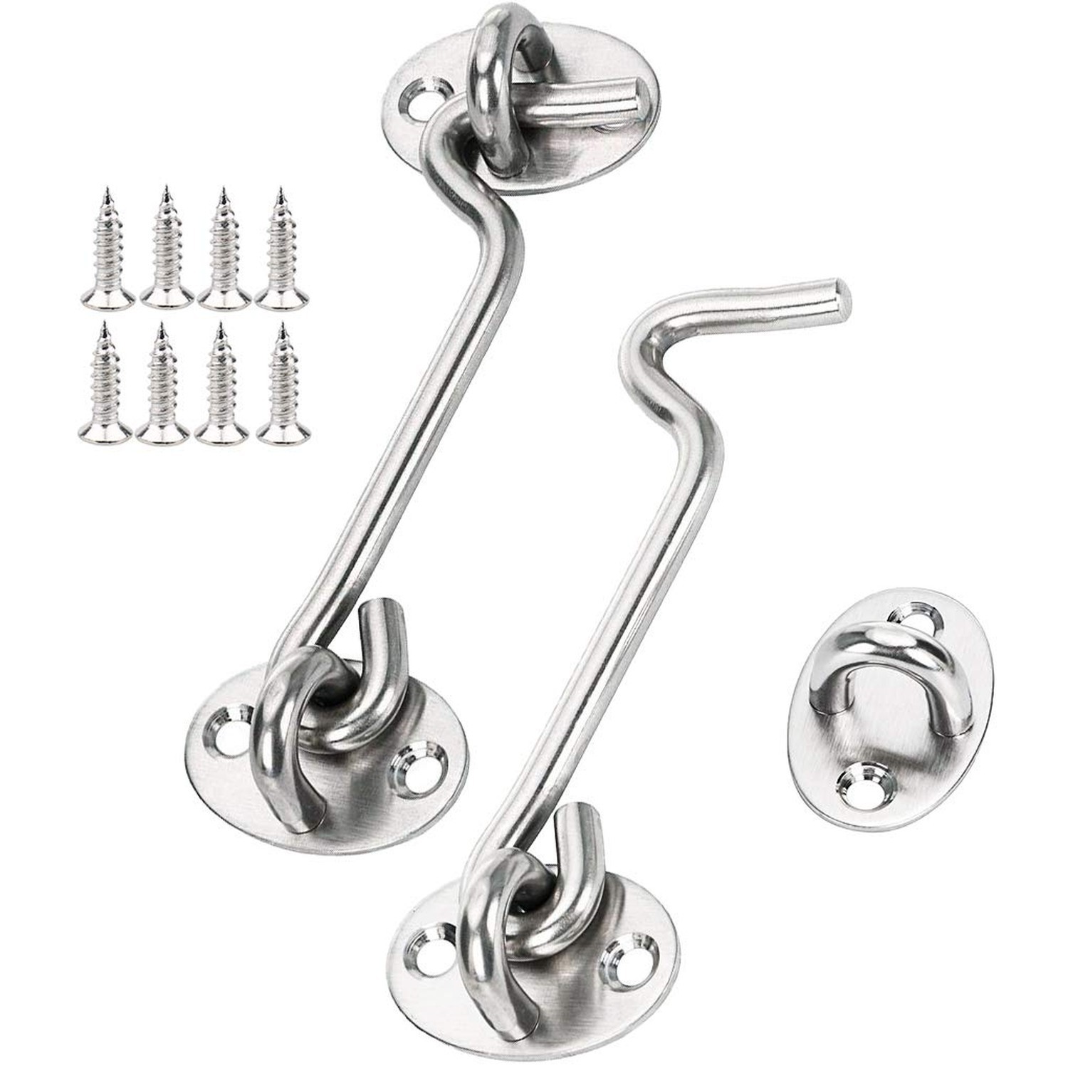 Stainless Steel Cabin Hook, Heavy Duty Eye Latch Lock, Swivel Gate Door Shed ...
