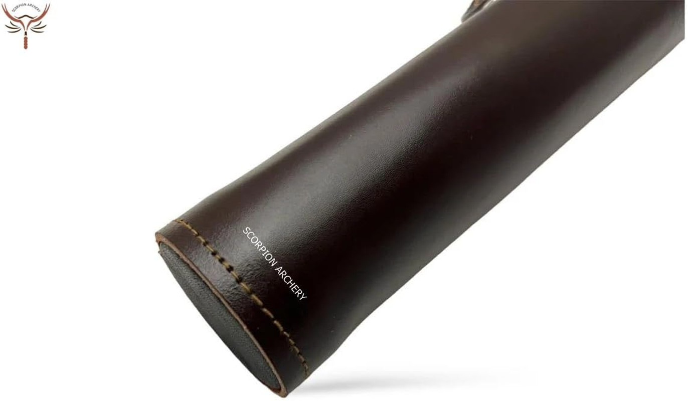 Handmade Leather Back Quiver for Bows - Lightweight & Comfortable Gift