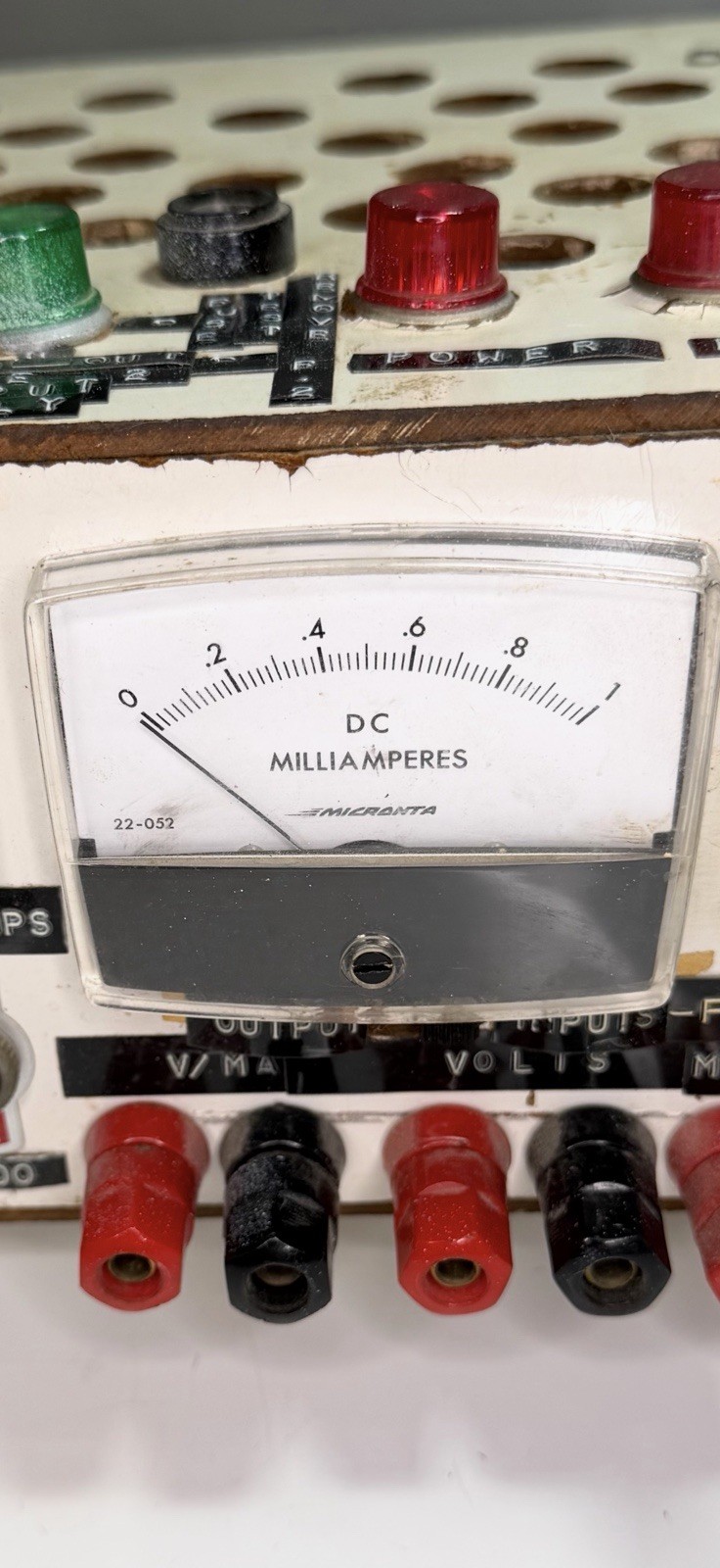 Vintage Variable DC Power Supply Bench Lab Analog Volt Milliamp Power On