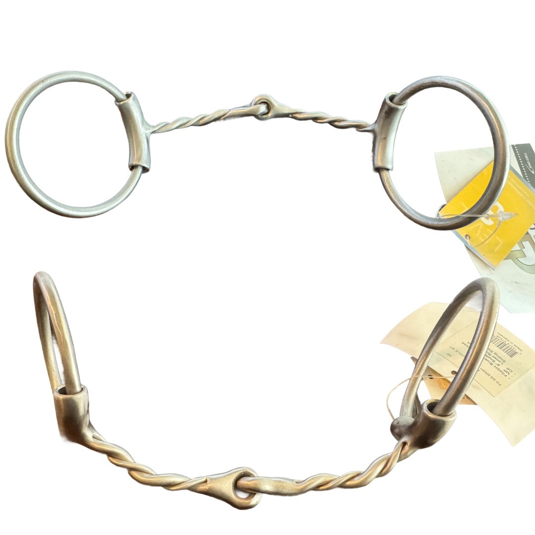 FG Reining Collection – Level 3 Twisted Snaffle Loose Ring Bit