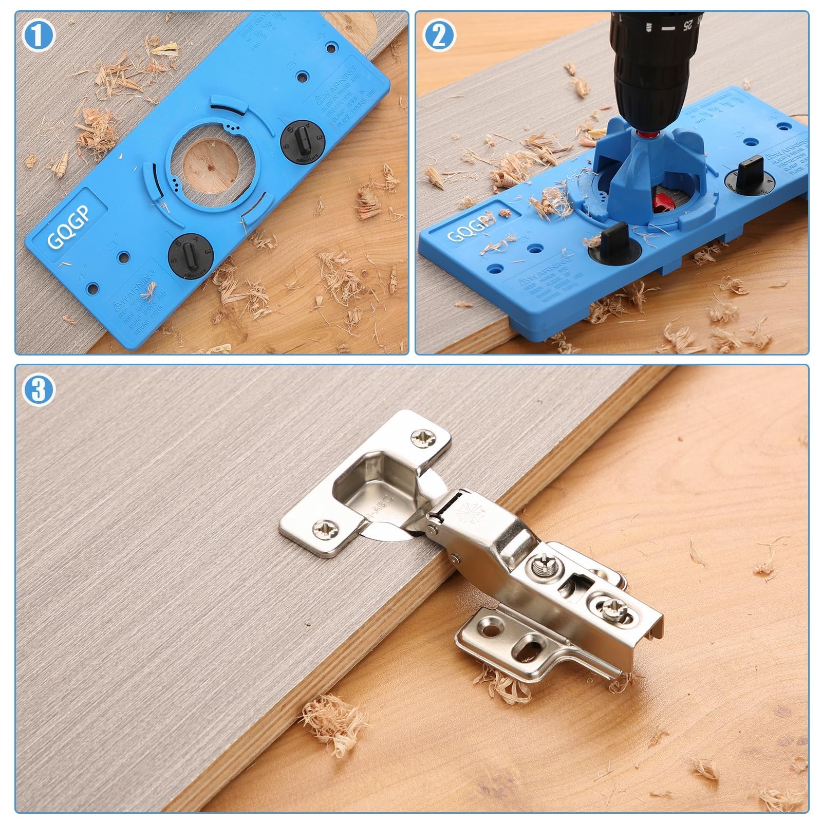 35mm Hinge Jig Concealed Hinge Hole Saw Jig Higne Drilling Jig Hole Guide Woo...