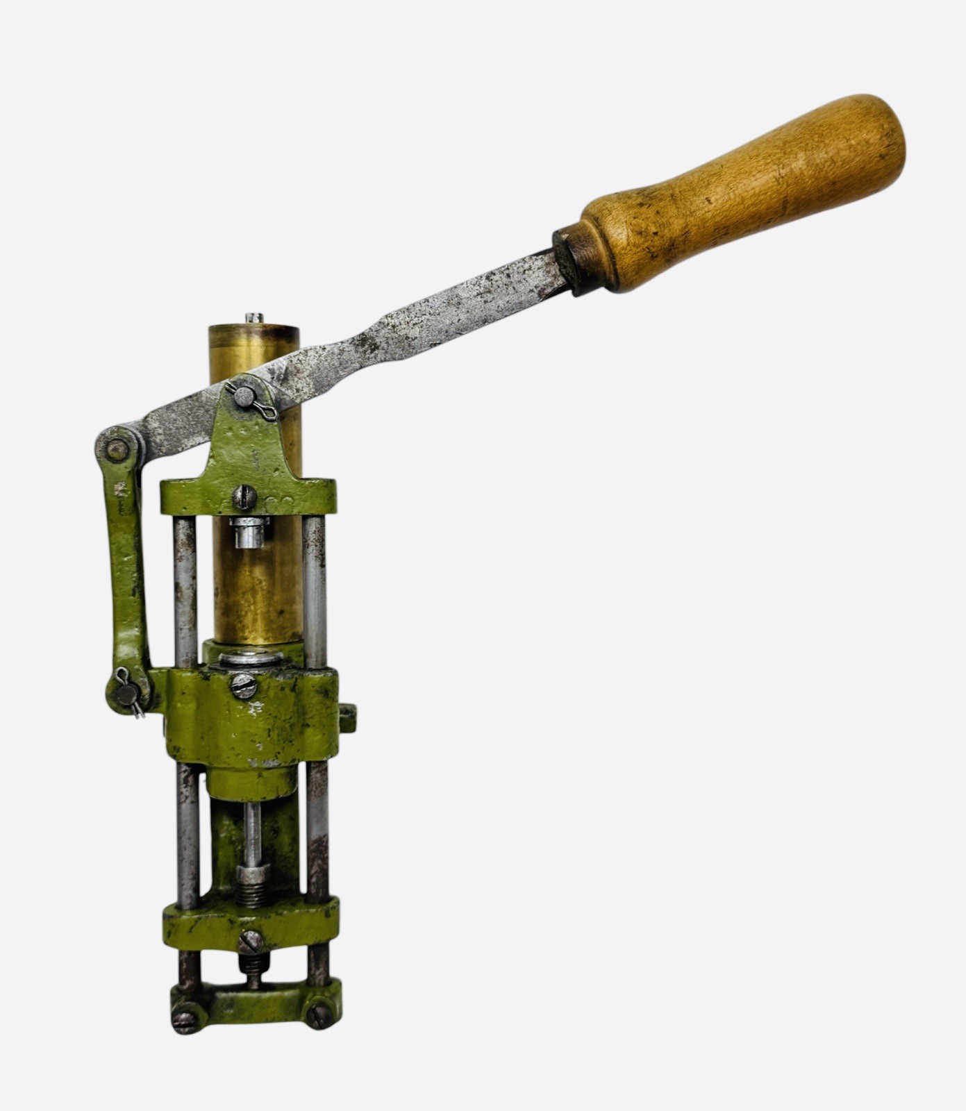 Vintage Modern Bond Reloading Bullet Sizer Lubricator Green w/Brass Tube