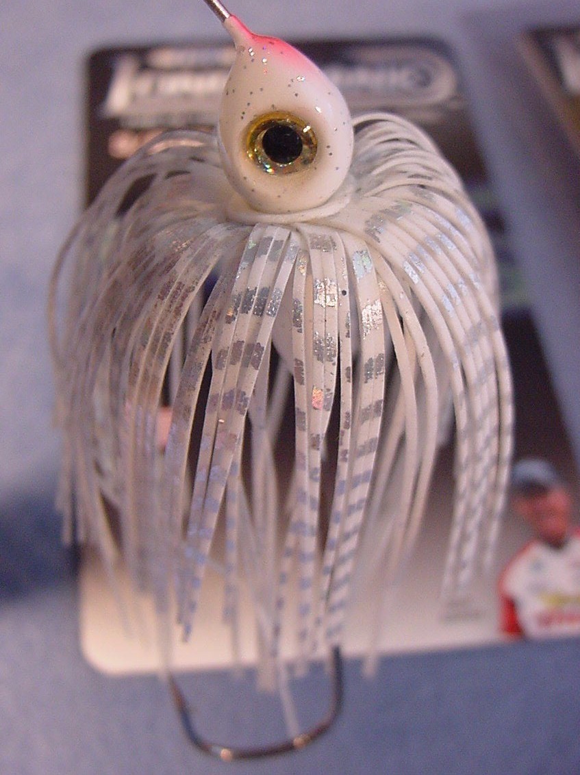 2 "LONGSHANK" 3/8 oz Spinnerbait White CWNG-031 Guy Eaker Edition
