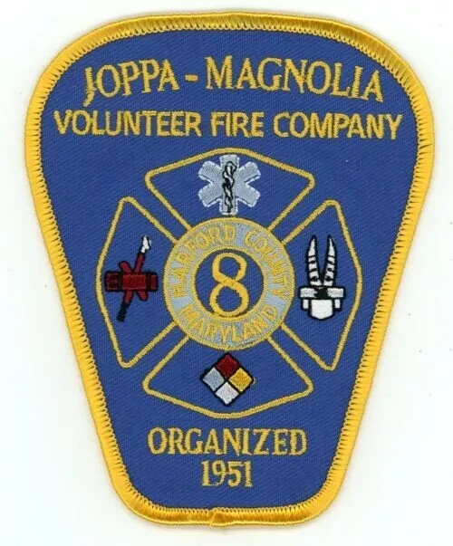 MARYLAND MD JOPPA MAGNOLIA VOLUNTEER FIRE DEPT SHOULDER PATCH POLICE SHERIFF