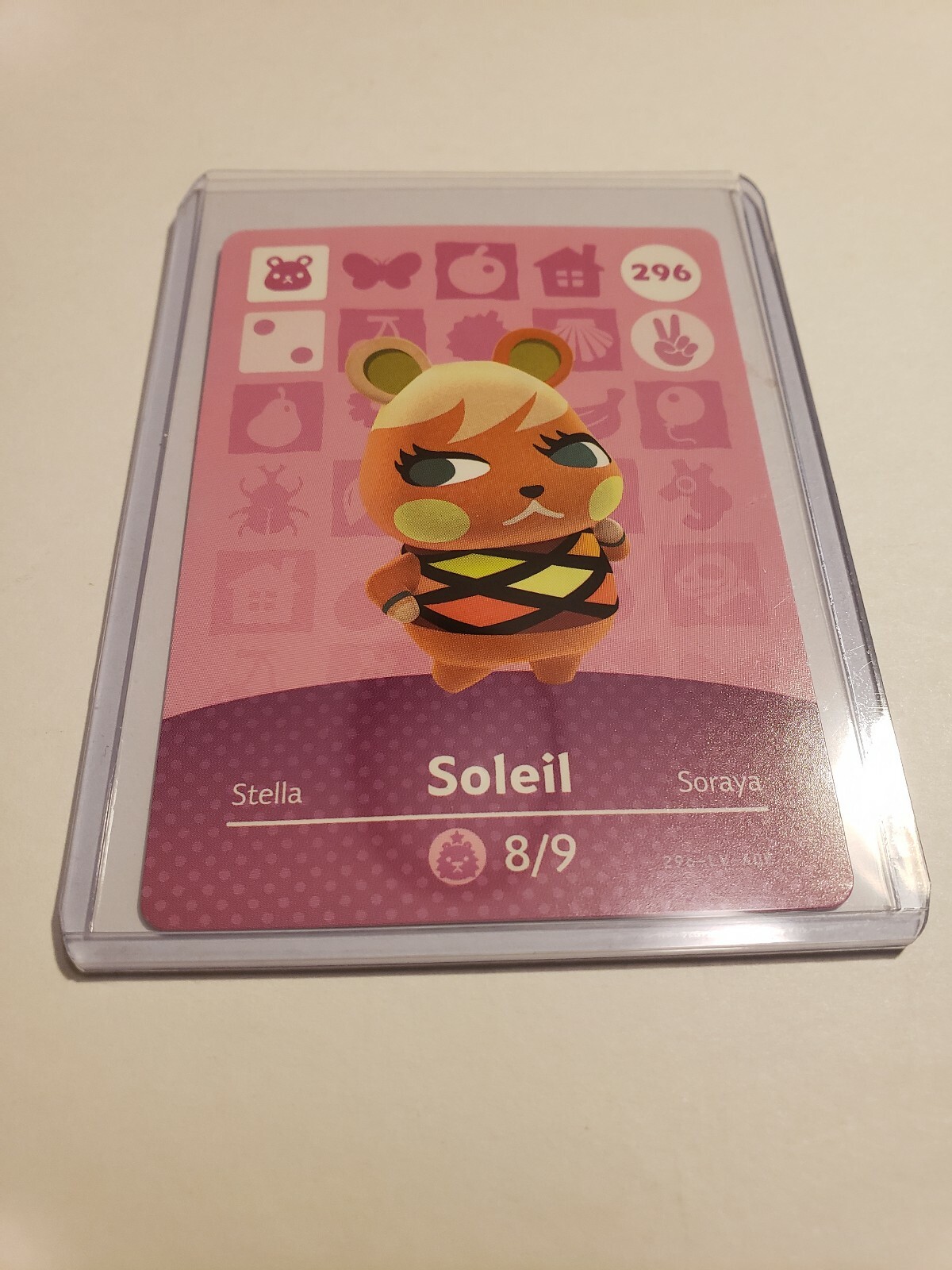 !SUPER SALE! Soleil # 296 Animal Crossing Amiibo Card Horizon Series 3 MINT!!!