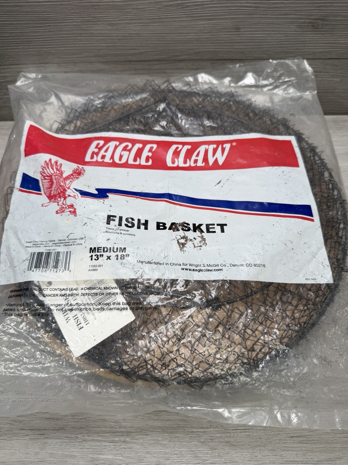 EAGLE CLAW WIRE FISH BASKET 13"X18"