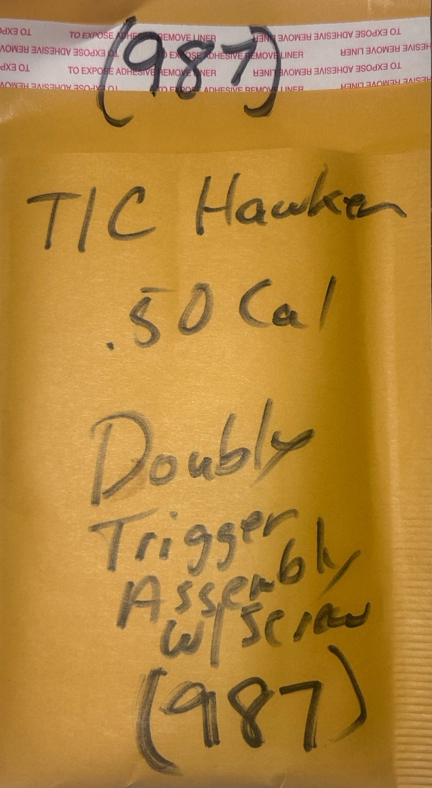 TC Thompson Center Hawken Sidelock Muzzleloader Double Trigger Assembly