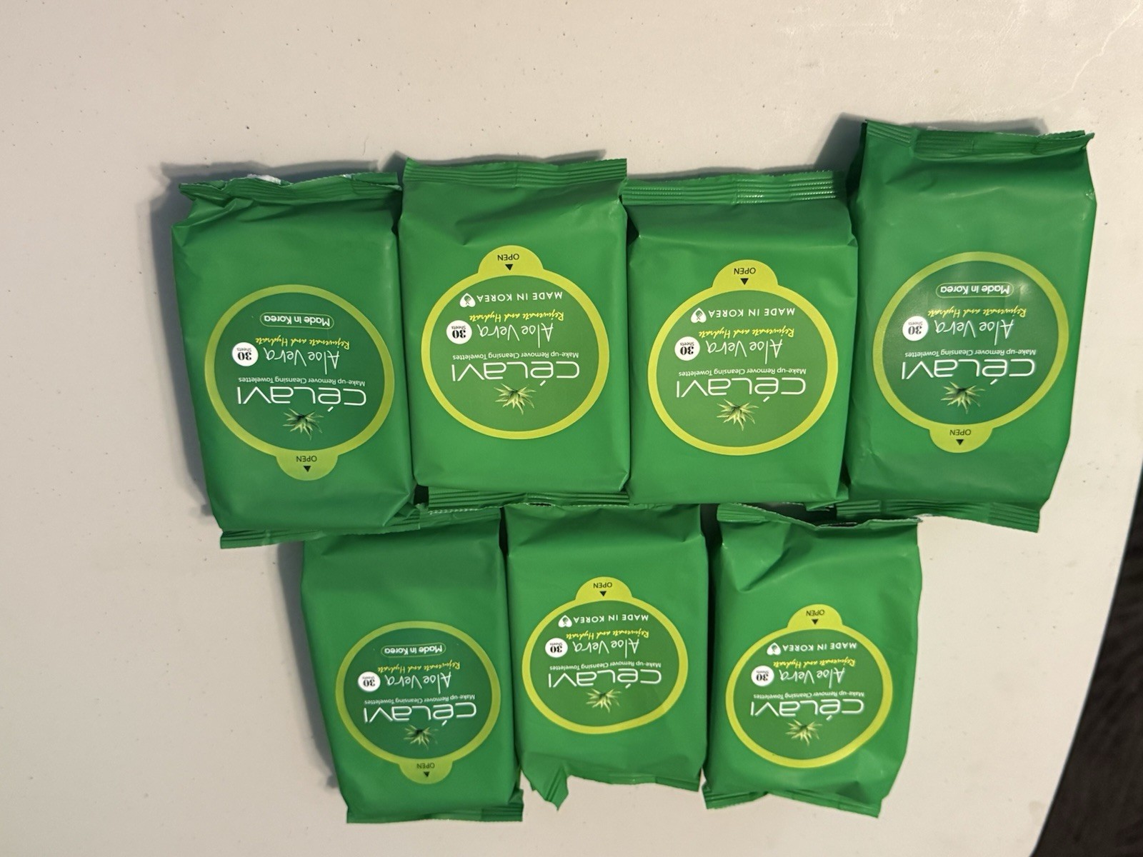 Lot Of 7 Celavi Aloe Vera Make Up Remover Wipes 30ct