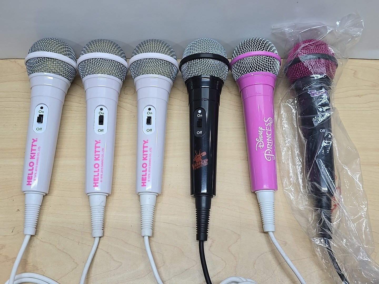 6 Disney Princess Pink Frozen Monster High Hello Kitty Karaoke Microphone 1/4  E