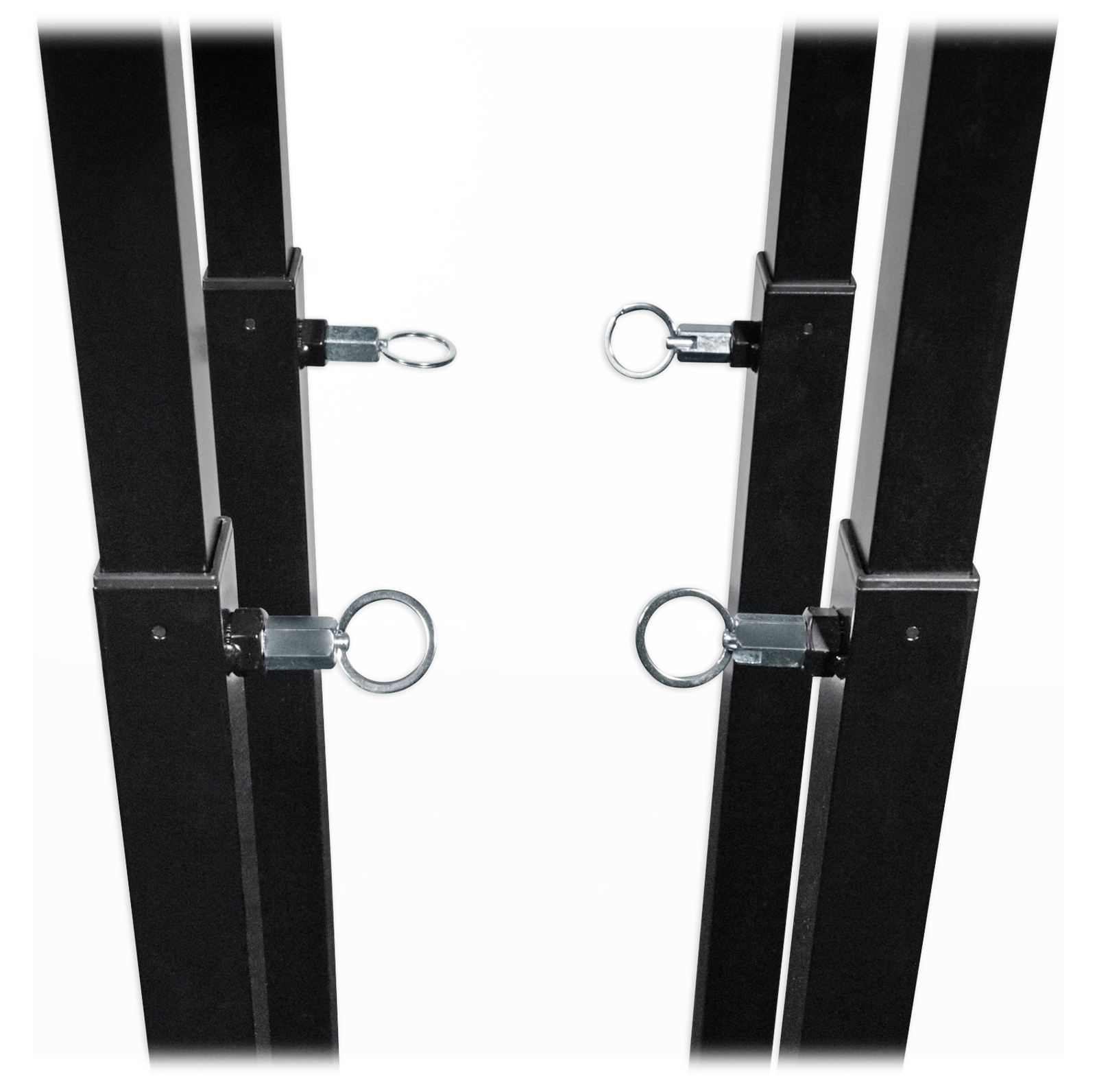 (2) Totem Stands+Black+White Scrims For (2) Chauvet Rogue R2X Spot Lights