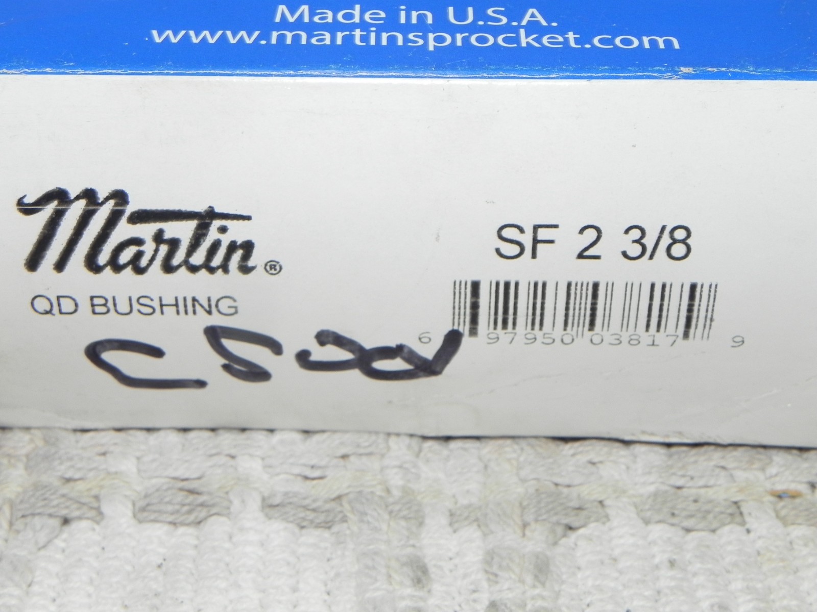 Martin SF 2 3/8 QD Tapered Bushing, 2 3/8-inch Bore Quick Detachable
