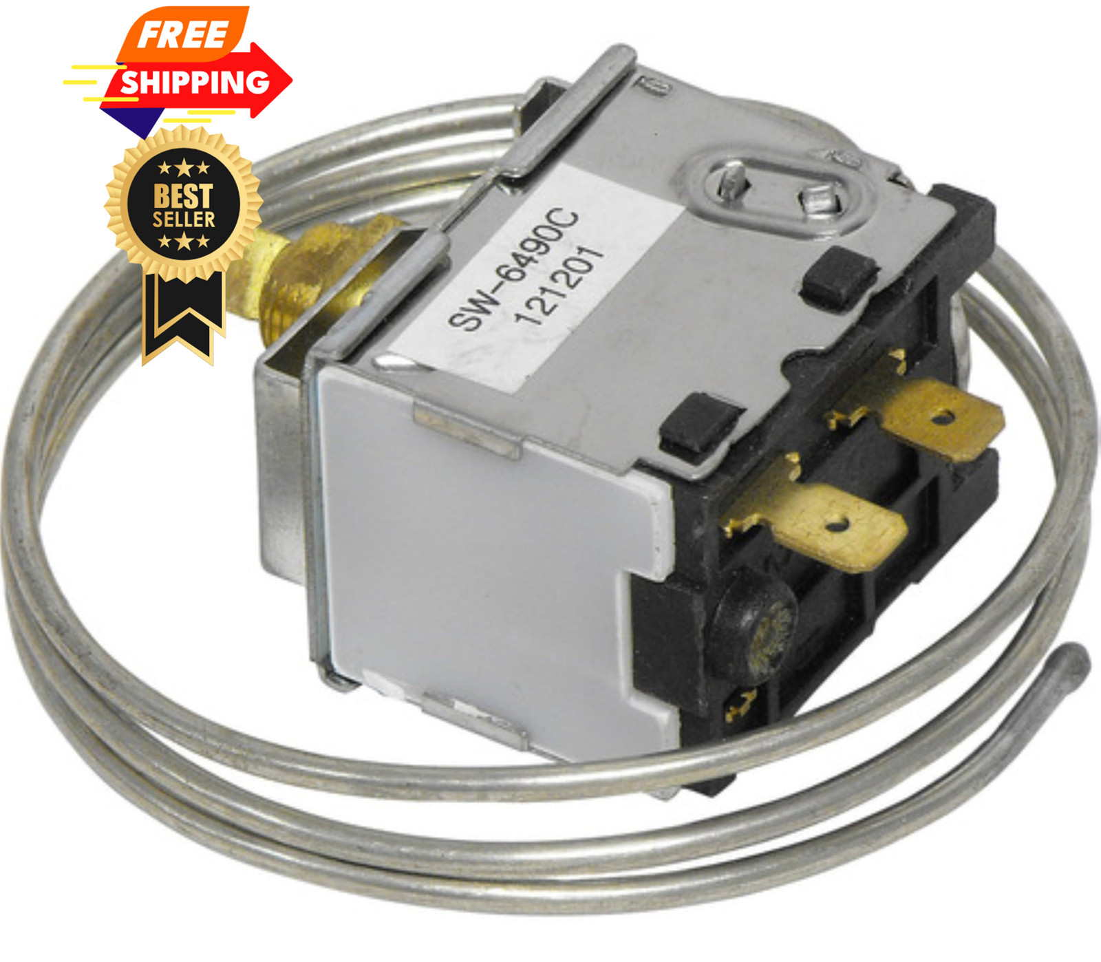 UAC SW 6490C A/C Thermostat Silver