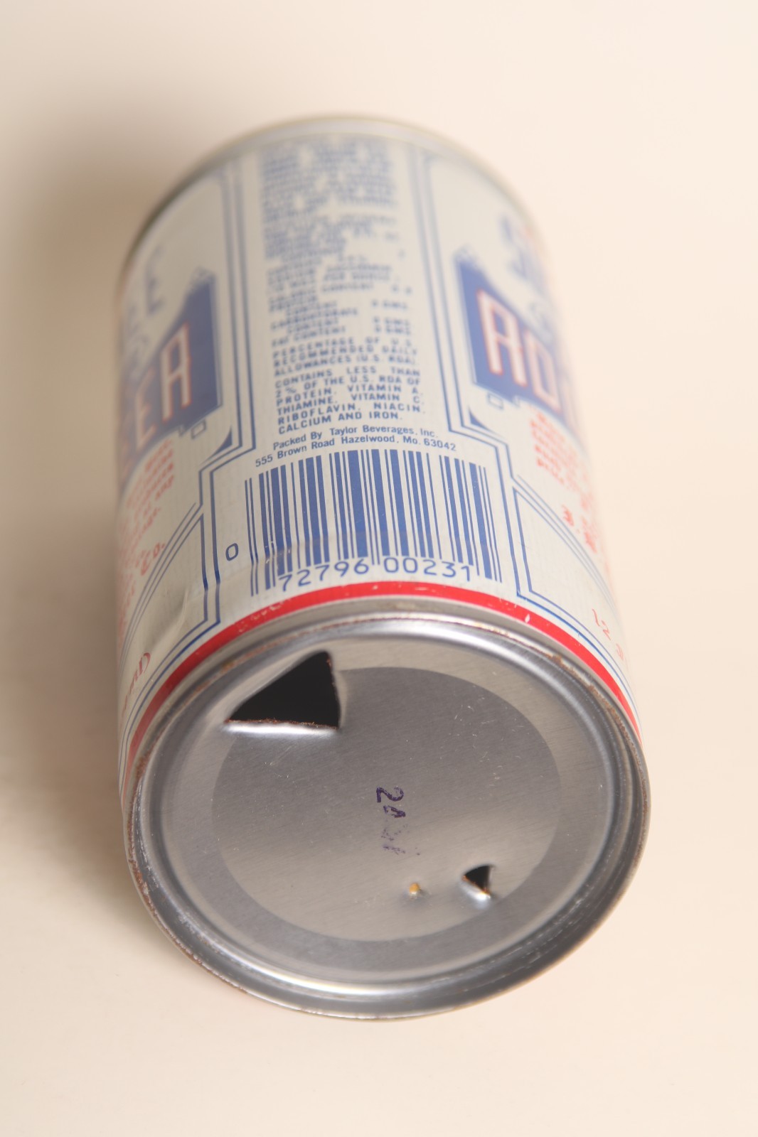 I. B. C. Root Beer soda can - Sugar Free