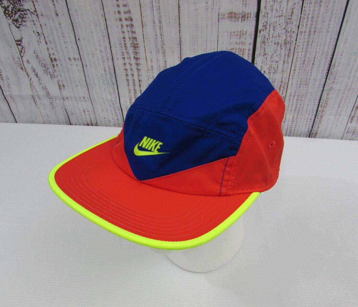 Nike AW84 5-Panel Dri-Fit Running Cycling Zipper Pocket Training Cap Hat Rare