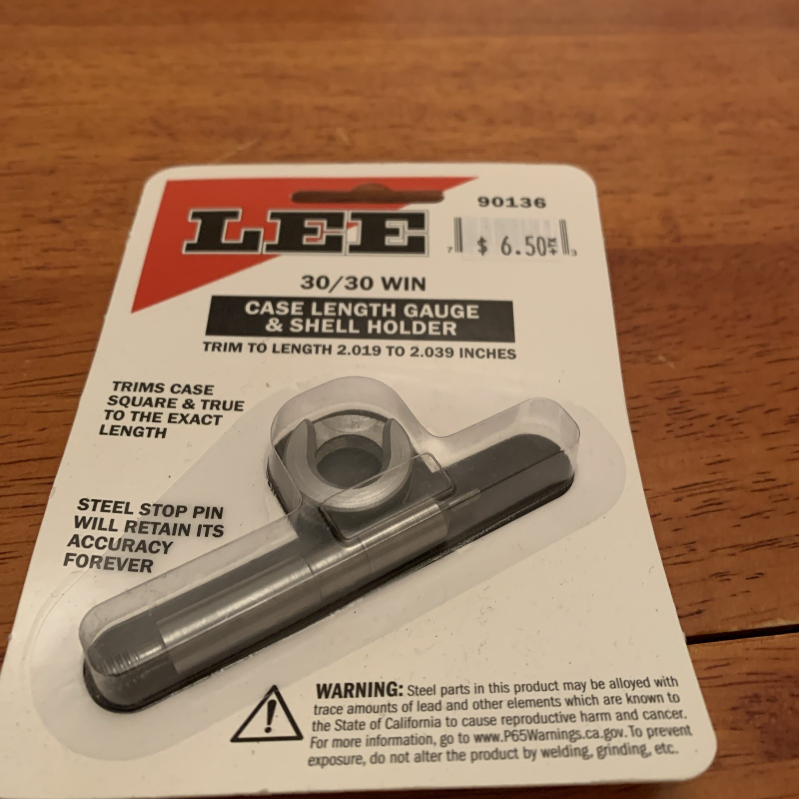 Lee 90136 Case Length Gauge & Shell Holder 30/30 Winchester #90136
