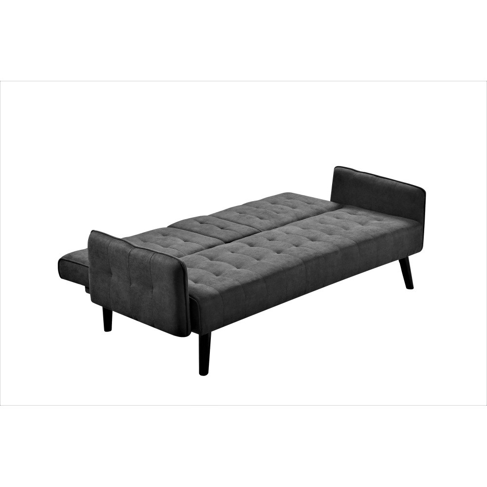 72" Sleeper Sofa with Drop-Down Table & Cup Holder, Converts to Full Bed