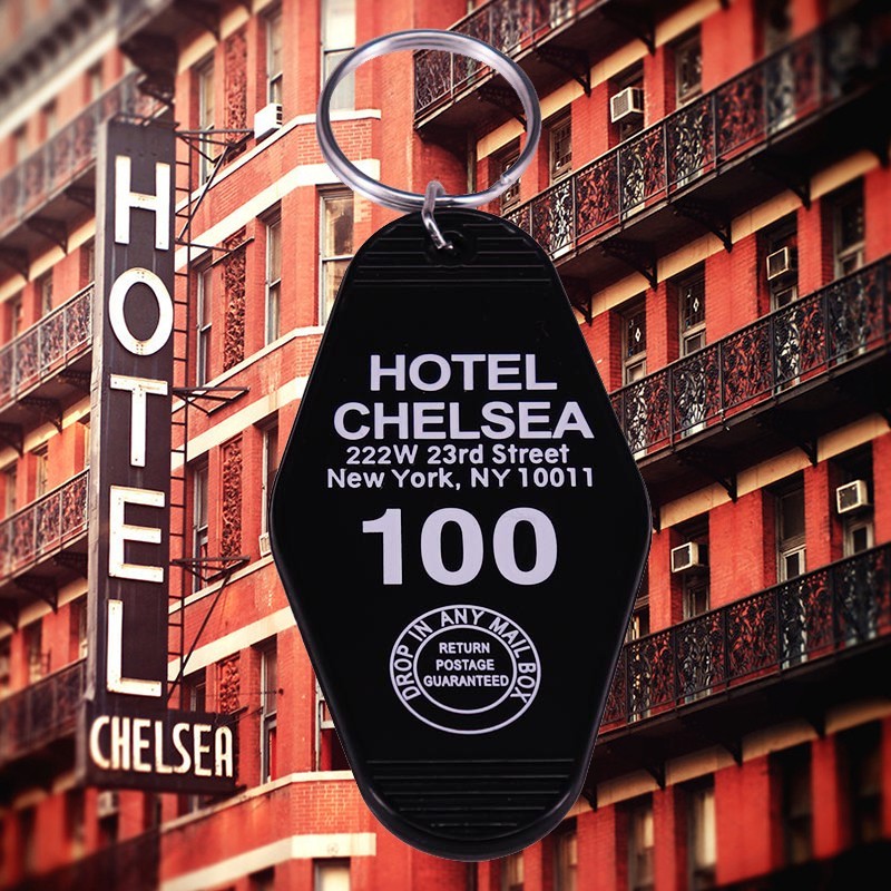 Chelsea Hotel - New York City - Motel Key Chain Tag Keytag