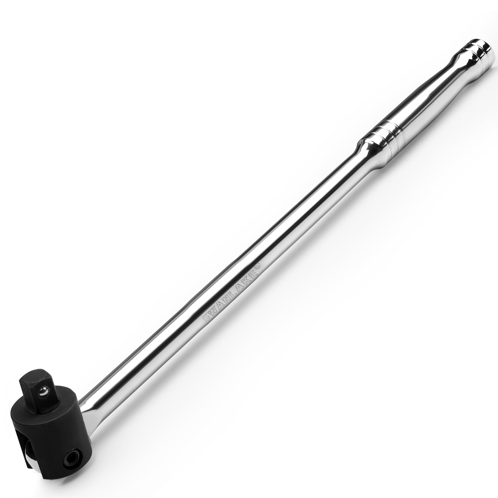 SWANLAKE 1/2 Breaker Bar, 17.5" Length with 180° Rotatable Head, 1/2 inch Dri...