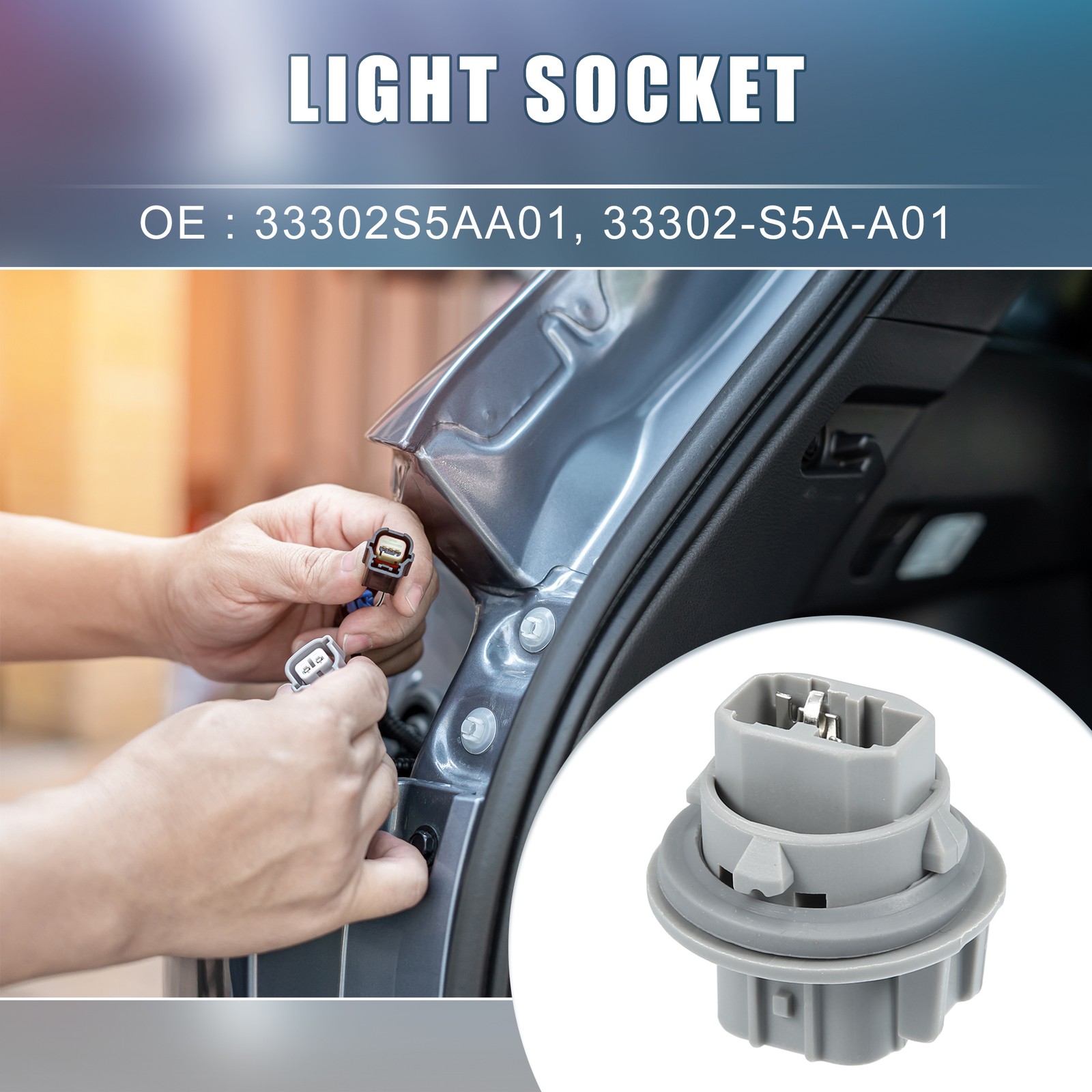 2pcs Turn Signal Pointer Light Bulb Socket 33302S5AA01 for Honda CR-V 2012-2016
