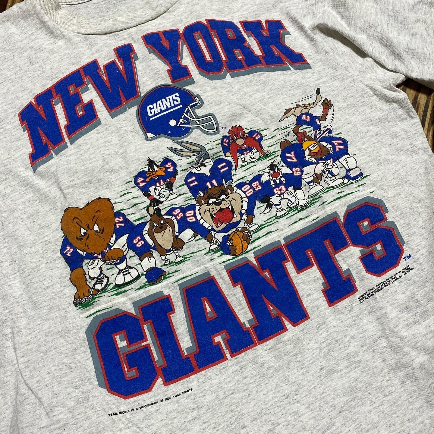1992 Looney Tunes New York Giants retro T shirt Champions tee NH11509