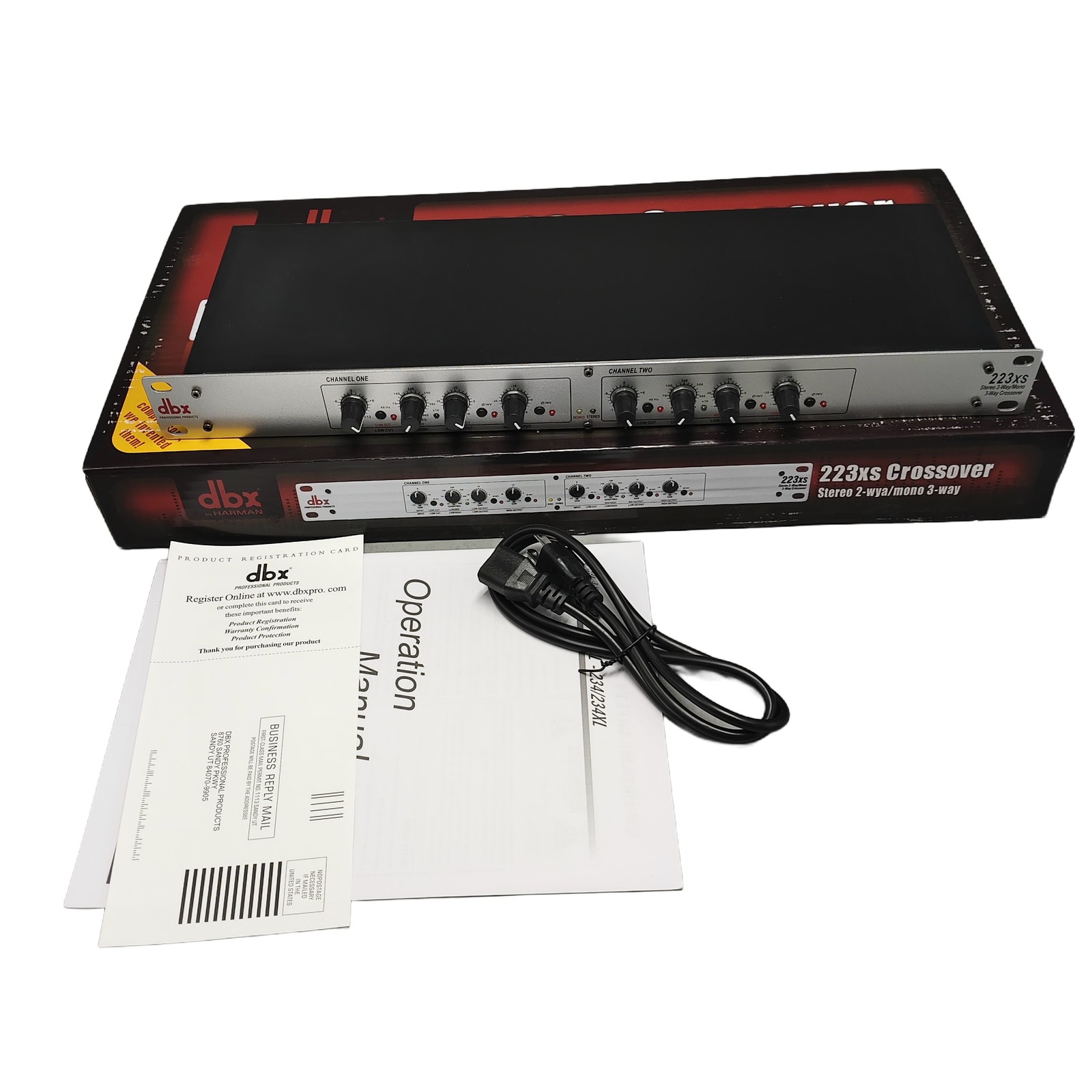 NEW 1* dbx 223xs Crossover Stereo 2-Way / Mono 3-Way in Box w/ Manual By Harman