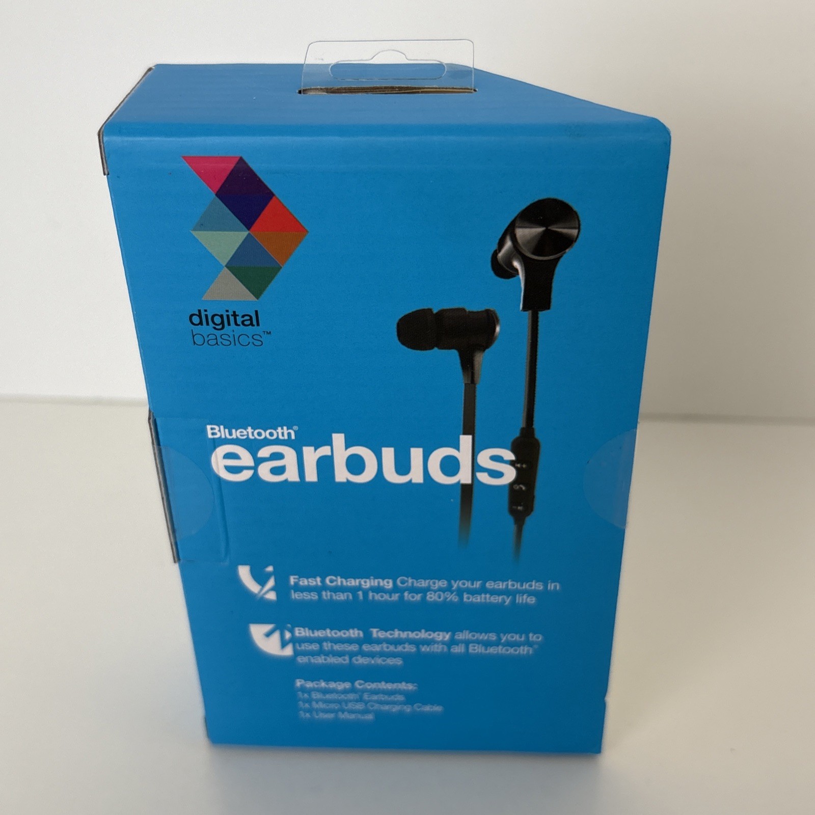 Digital Basics Bluetooth Earbuds White New in Box Fast Charge