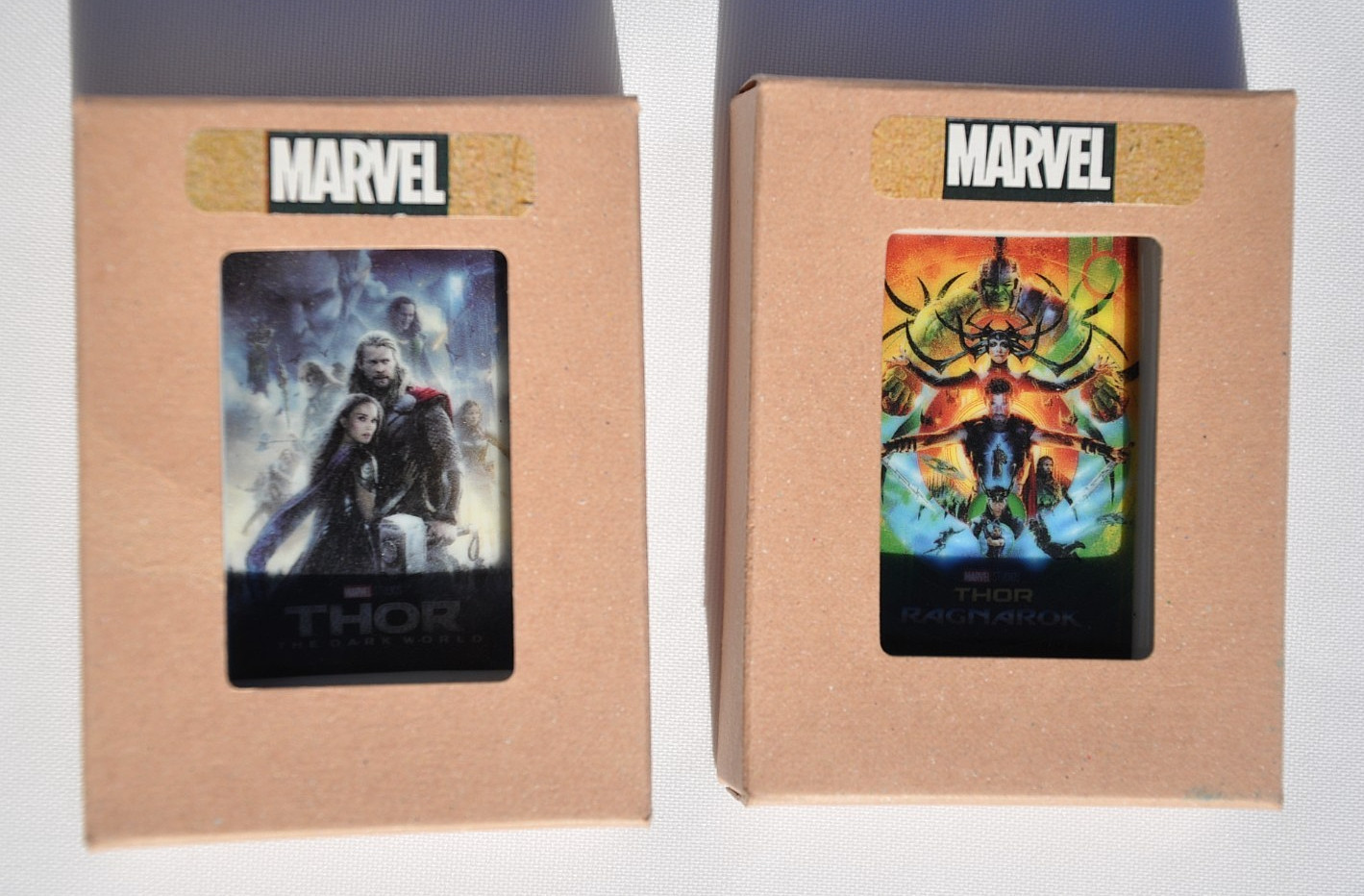 2 Marvel Comics Thor Dark World & Ragnarok movie small ceramic dishes New in box