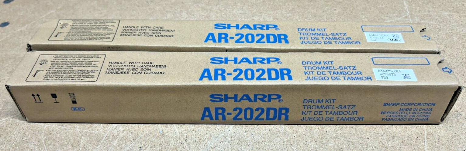 Set of 2 Genuine Sharp AR202DR / AR-202DR Drum for AR162/163/164/201 (50K YLD)