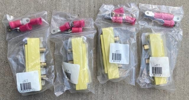 4 MARINCO BATES STAGE PIN FEMALE PANEL MOUNT 100A 250V YELLOW 106FR-H