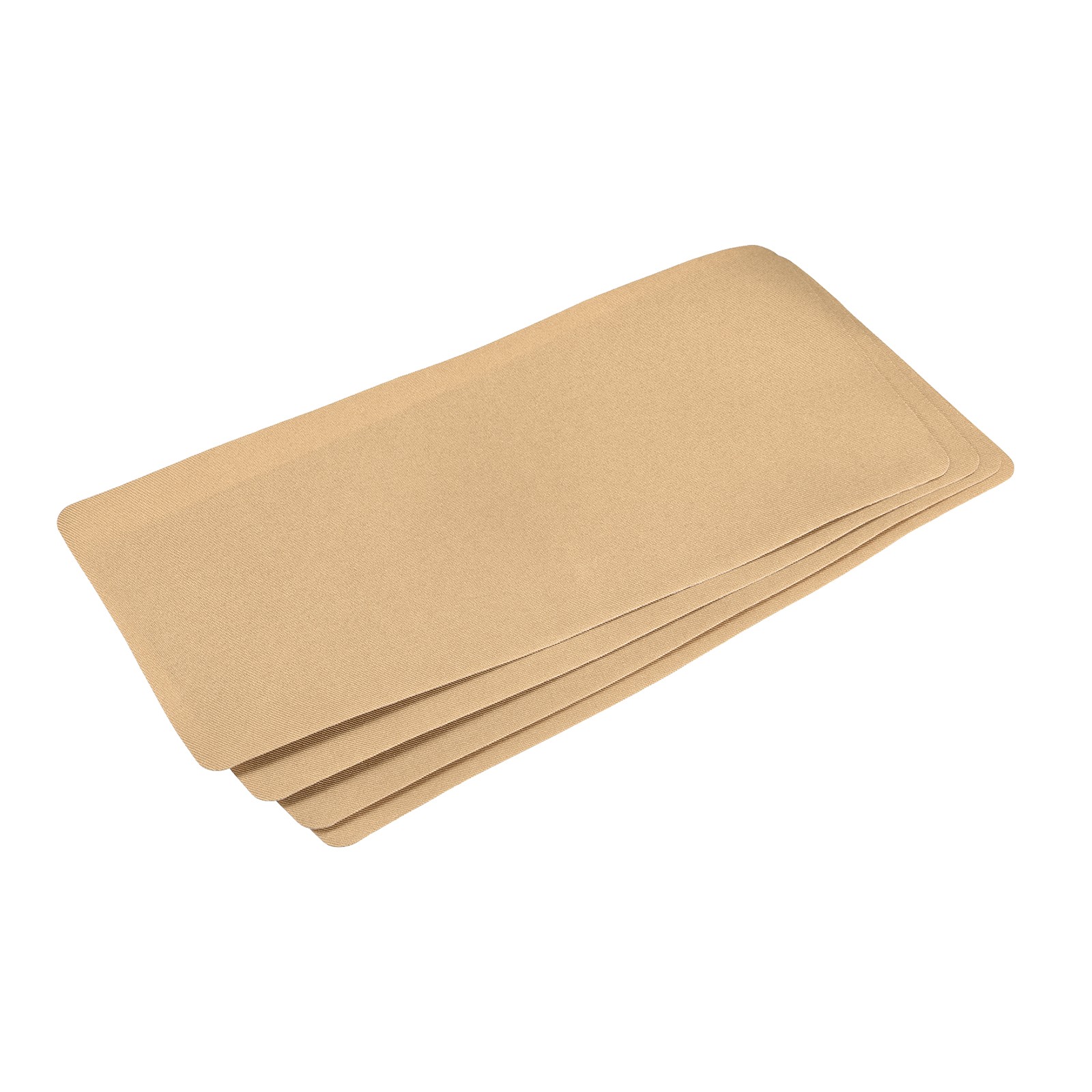 4 Pack Fabric Patch Iron-on Patches Khaki 11"x5" for Clothes