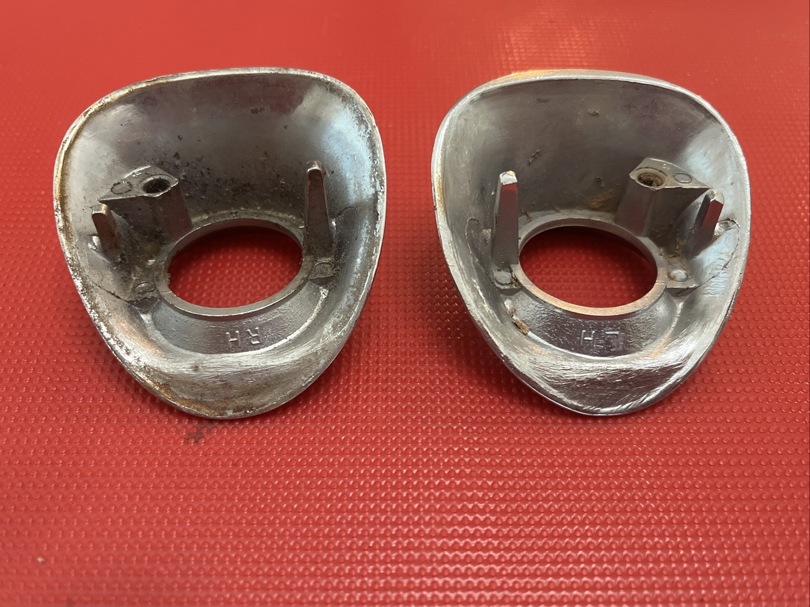 1959 Chevy Windshield Wiper Escutcheon Cowl Bezel USED