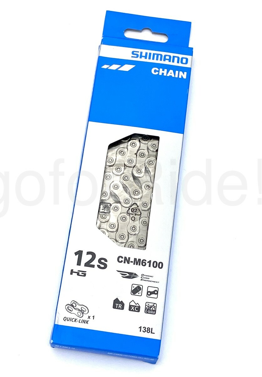 Shimano Deore CN-M6100 HG 1x12 2x12 Speed Chain w/Quick Link 1 Pair 138 Links