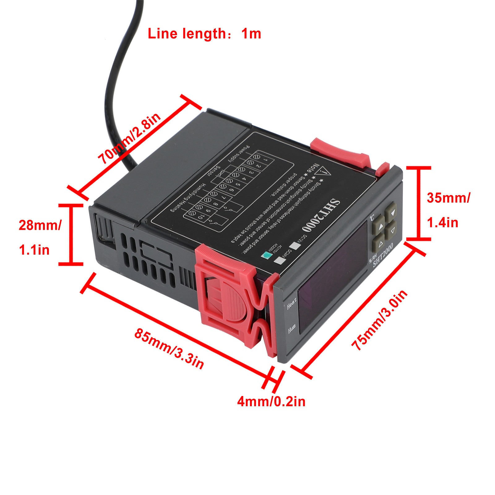 SHT2000 AC110~230V 10A Temperature Humidity Hygrometer Thermostat Control Sensor