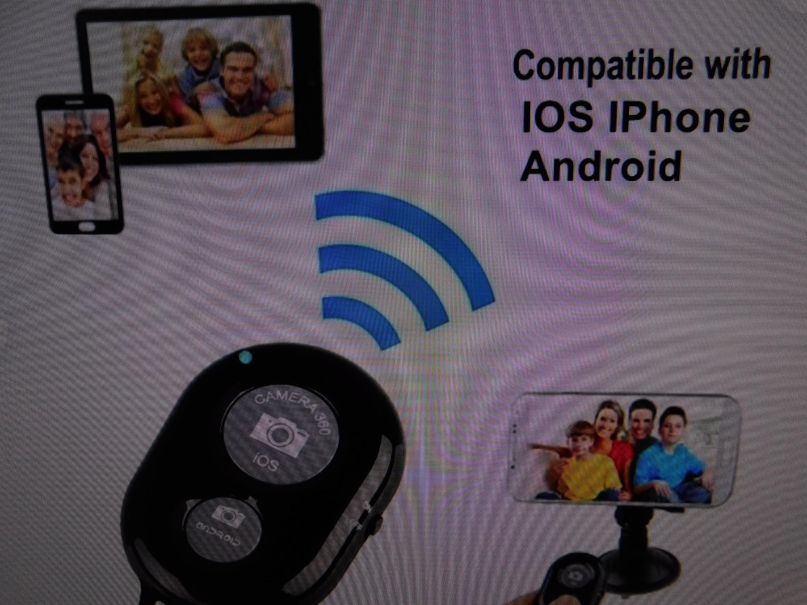 Shutter Release Button selfie accessory camera controller adapter WITH BATTERY!!